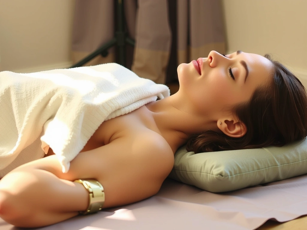 Relaxing Restorative Yoga pose